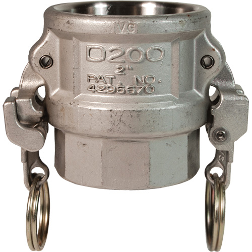 EZ Boss-Lock Cam & Groove Coupler, Stainless Steel, Type D, 1", Female NPT, 250 PSI Air Extreme Inc.
