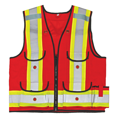 Veste de s&eacute;curit&eacute; pour apenteur All-Trades 1000D, Rouge, Grand, Polyester Air Extreme Inc.