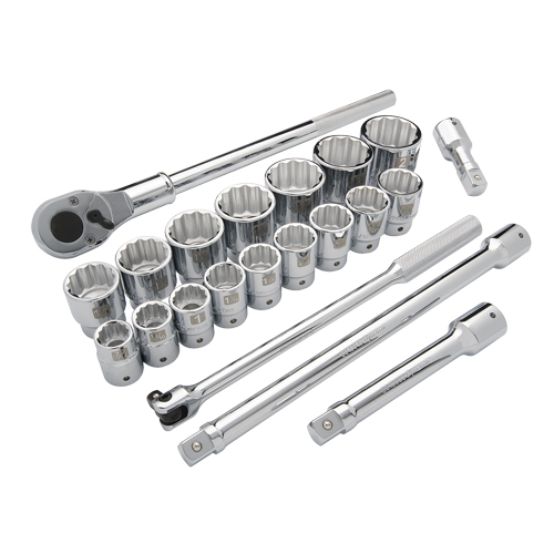 SAE Socket Set, 21 Pcs, 3/4" Drive Size Air Extreme Inc.