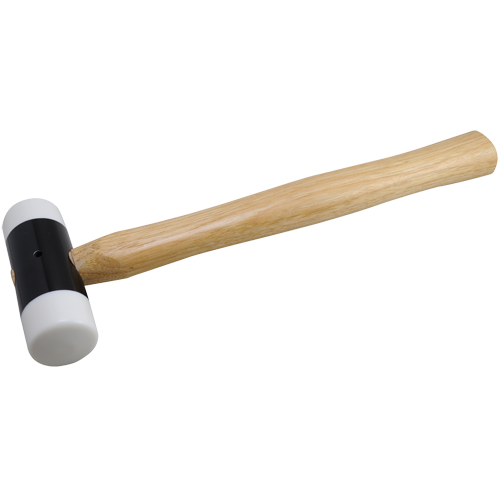 Soft-Face Hammer, 14 oz. Head Weight, Plain Face, Wood Handle, 11-5/8" L Air Extreme Inc.