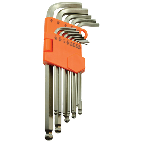Ball End Hex Key Set, 13 Pcs., Imperial Air Extreme Inc.