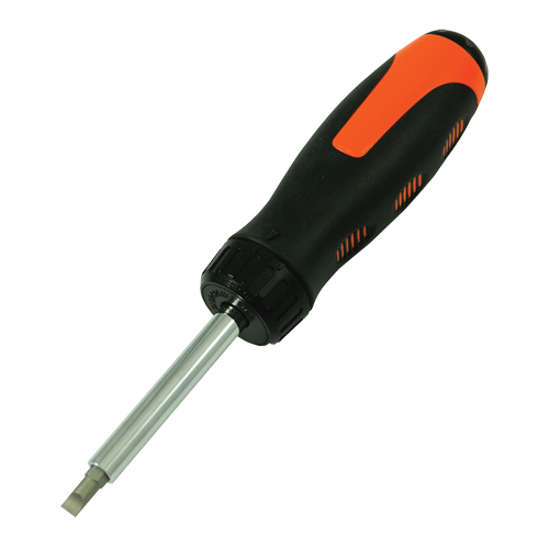 Tournevis multi embouts &agrave; cliquet, 10-3/5" lo, Prise Coussin&eacute;e Air Extreme Inc.