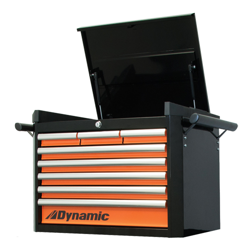 Coffre &agrave; outils sup&eacute;rieur, 28" la, 8 tiroirs, Noir/Orange Air Extreme Inc.