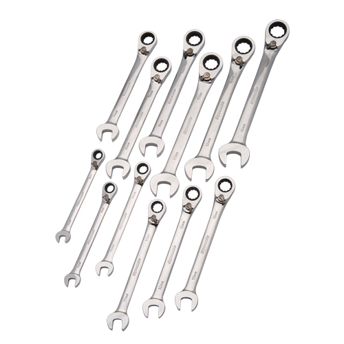 Reversible Wrench Set, Combination, 12 Pieces, Metric Air Extreme Inc.
