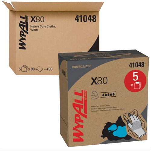 Chiffons &agrave; usage prolong&eacute; X80 WypAll, Robuste, 16-4/5" lo x 9" la Air Extreme Inc.
