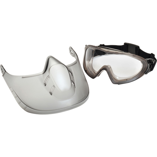 Capstone&reg; Shield Safety Goggles with Removable Faceshield, Clear Lens, Anti-Fog, Direct/Closed Vent Air Extreme Inc.