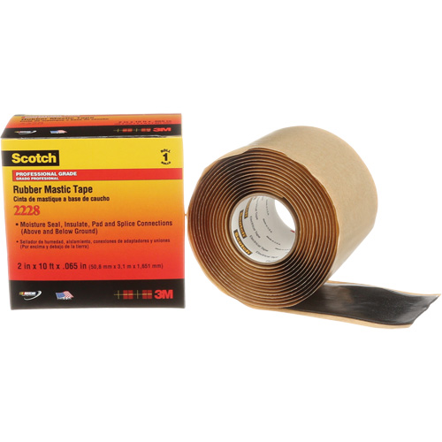 Ruban de mastic de caoutchouc 2228 Scotch, 50,8 mm (2") x 3 m (10'), Noir Air Extreme Inc.