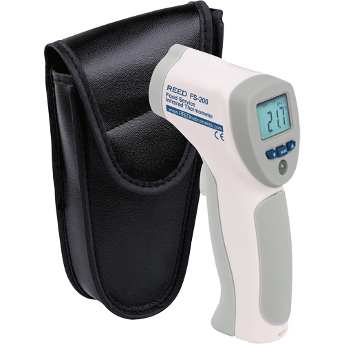 Food Service Infrared Thermometer, -4°- 392° F ( -20° - 200° C )/-58°- 4° F ( -50° - -20° C ), 8:1, Fixed Emmissivity Air Extreme Inc.