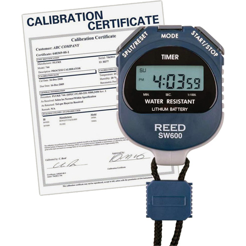 Chronom&egrave;tre REED SW600 avec certificat de calibration, Num&eacute;rique, R&eacute;sistant &agrave; l'eau Air Extreme Inc.