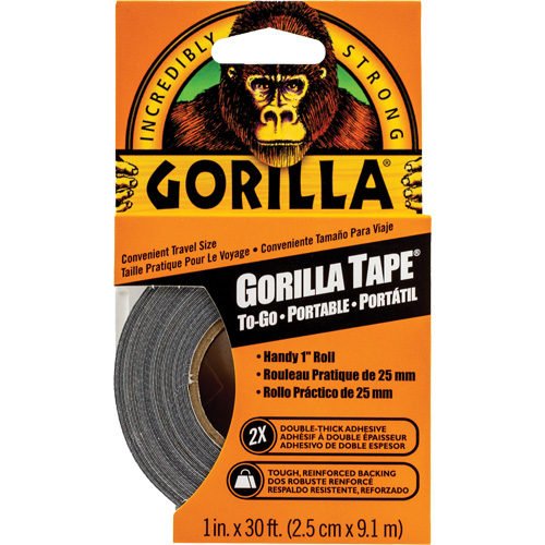 Duct Tape To-Go, 17 mils, Black, 25.4 mm (1") x 9.14 m (30') Air Extreme Inc.