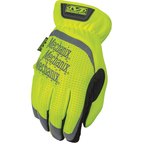 Gants de travail FastFit &agrave; haute visibilit&eacute;, Paume Synth&eacute;tique, Taille Moyen/9 Air Extreme Inc.