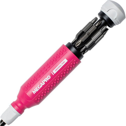 Original Pink 15-in-1 Multi-Bit Screwdriver, 8-37/50" L, Textured Handle Air Extreme Inc.