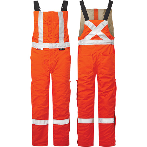 UltraSoft&reg; 9 oz. High-Visibility Insulated Bib Pants, X-Large, Orange Air Extreme Inc.