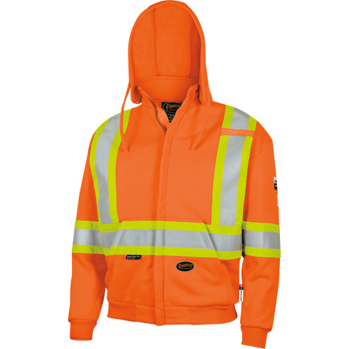 338SF Flame-Resistant Zip Style Hoodie, Men's, X-Large, High Visibility Orange, 22 cal/cm² Air Extreme Inc.