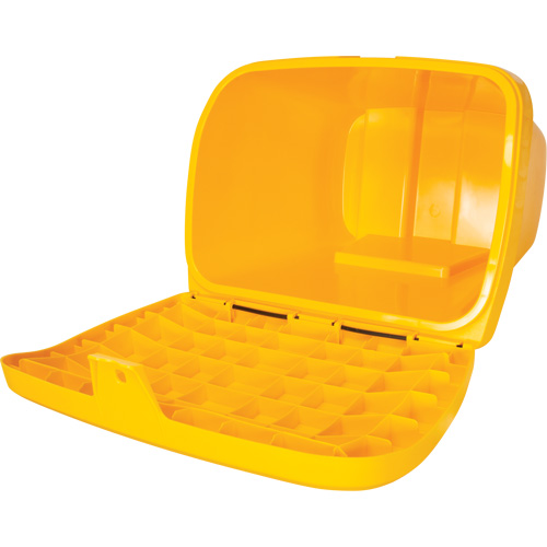 Bacs d'entreposage pour sel & sable, Avec Moraillon, 21" x 27" x 26", 4,24 pi³, Jaune Air Extreme Inc.