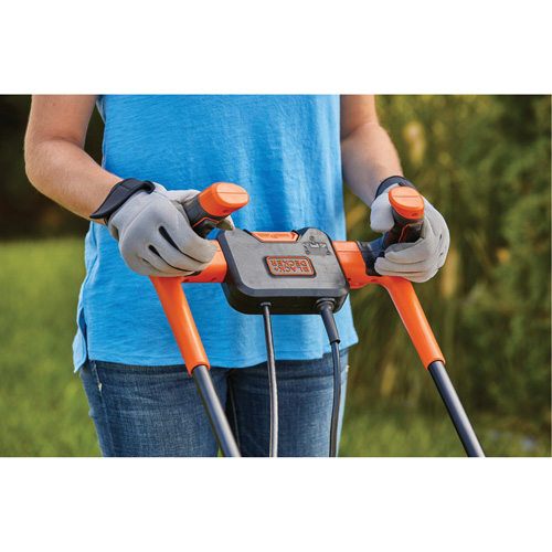 Lawn Mower with Comfort Grip Handle, Push Walk-Behind, Electric, 15" Cutting Width Air Extreme Inc.