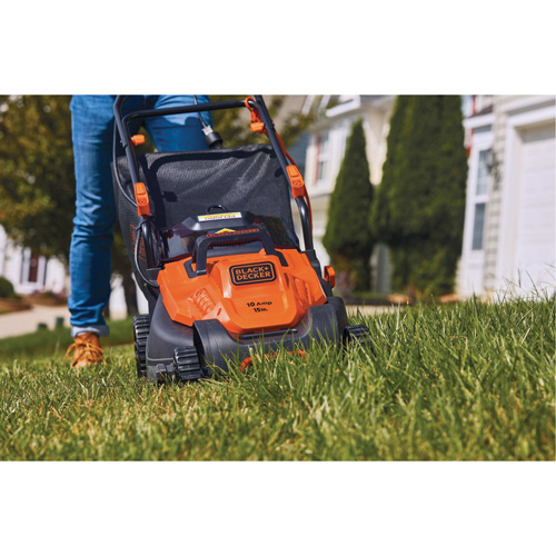 Lawn Mower with Comfort Grip Handle, Push Walk-Behind, Electric, 15" Cutting Width Air Extreme Inc.