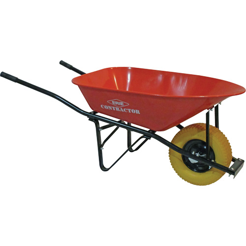 Big Wheel Contractor Wheelbarrow, 6 cu. ft., Steel Tray Air Extreme Inc.