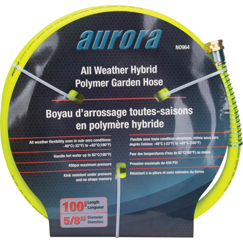 Tuyau de jardin hybride, Copolym&egrave;re, 5/8" dia x 100' Air Extreme Inc.