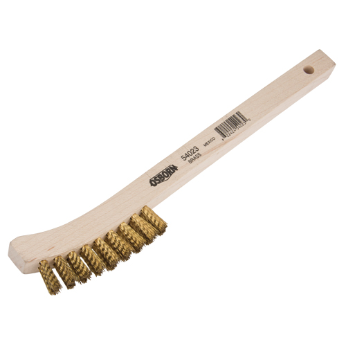 Small Cleaning Scratch Brushes, Brass, 2 x 9 Wire Rows, 8-5/8" Long Air Extreme Inc.