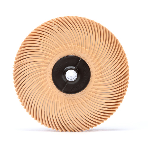 Meule en soie radiale Scotch-Brite, Oxyde d'aluminium, Grain 6 microns, 3" dia. Air Extreme Inc.