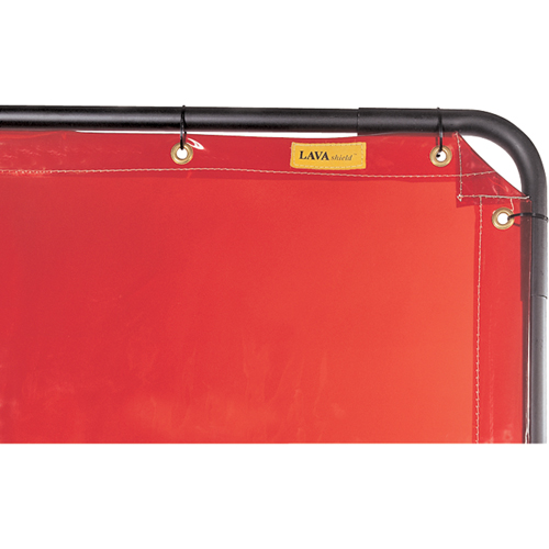 Lavashield Curtain, 68.5" x 68.5", High Transparency, Orange Air Extreme Inc.