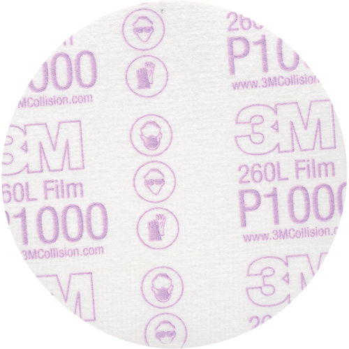 Hookit Finishing Film Disc, 5" Dia., P1000 Grit, Aluminum Oxide Air Extreme Inc.