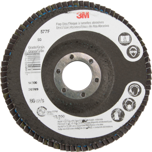 Disques &agrave; lamelles 577F, 4-1/2" x 7/8", Type 29, Grain 60, Zirconium Air Extreme Inc.