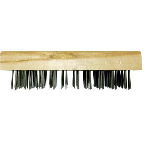 Brosses bloc de boucher &agrave; fils plats, Fil en acier plat, 5 x 10 rangs de fils, Longueur 7-5/8" Air Extreme Inc.