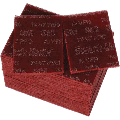 Tampons manuels Scotch-Brite 7447, Oxyde d'aluminium, 9" x 6", Grain Tr&egrave;s fin Air Extreme Inc.