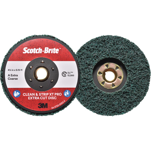 Scotch-Brite Clean & Strip XT Pro Extra Cut Disc, 4-1/2" Dia., Extra Coarse Grit, Aluminum Oxide Air Extreme Inc.