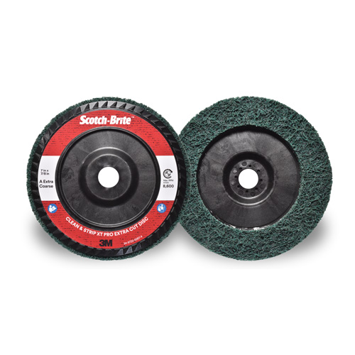Disque extra coupe  Clean and Strip  XT Pro Scotch-Brite, 7" dia., Grain Extra grossier, Oxyde d'aluminium Air Extreme Inc.