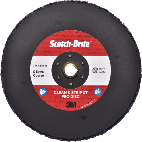 Scotch-Brite Clean & Strip XT Pro Disc, 7" Dia., Extra Coarse Grit, Silicon Carbide Air Extreme Inc.
