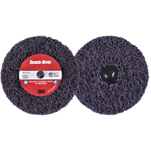 Disque  Clean and Strip  XT Pro Roloc Scotch-Brite, 4" dia., Grain Extra grossier, Carbure de silicium Air Extreme Inc.