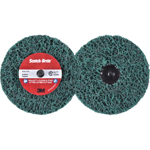 Scotch-Brite Roloc+ Clean & Strip XT Pro Extra Cut Disc, 4" Dia., Extra Coarse Grit, Aluminum Oxide Air Extreme Inc.