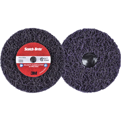 Scotch-Brite Roloc+ Clean & Strip XT Pro Disc, 4" Dia., Extra Coarse Grit, Silicon Carbide Air Extreme Inc.
