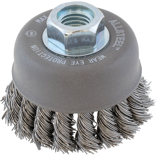 Brosse m&eacute;tallique AllSteel, 3" dia. x 5/8"-11 arbre Air Extreme Inc.