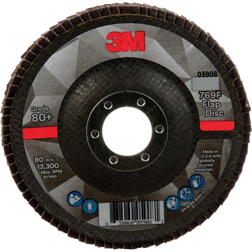 Disque &agrave; lamelles &agrave; changement rapide 769F, 4-1/2" x 7/8", Type 29, Grain 80+, C&eacute;ramique Air Extreme Inc.