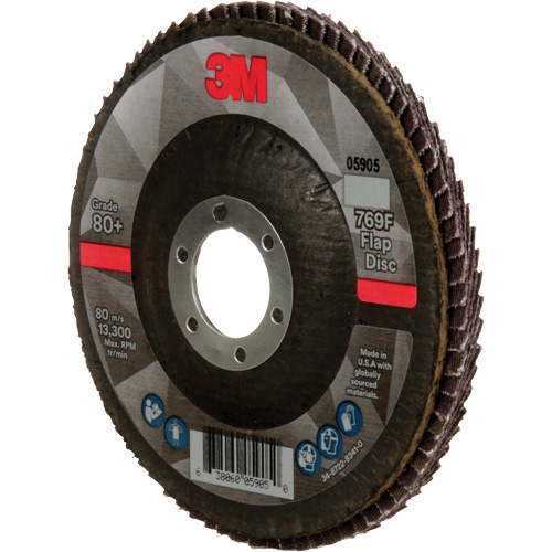 Disque &agrave; lamelles &agrave; changement rapide 769F, 4-1/2" x 7/8", Type 27, Grain 80+, C&eacute;ramique Air Extreme Inc.