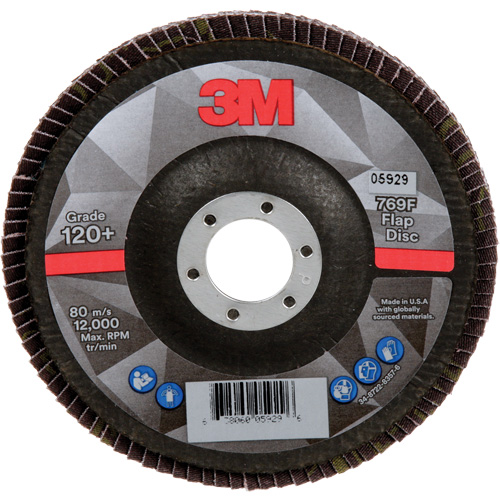 Disque &agrave; lamelles &agrave; changement rapide 769F, 5" x 7/8", Type 29, Grain 120+, C&eacute;ramique Air Extreme Inc.