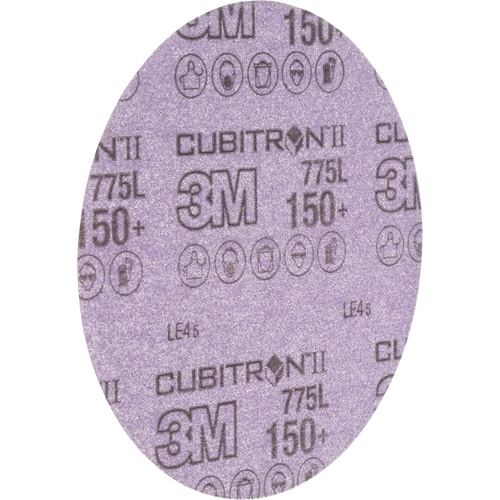 Cubitron II Hookit 775L Series Film Sanding Disc, 6" Dia., 150+ Grit, Ceramic, 3 mils Air Extreme Inc.