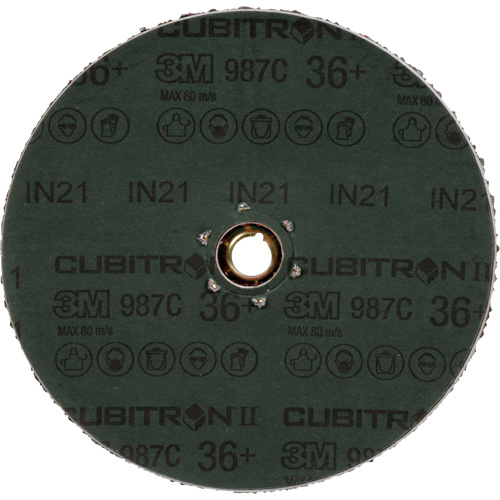 Cubitron II 987C Fibre Disc, Ceramic, 36+, 4-1/2" Dia Air Extreme Inc.