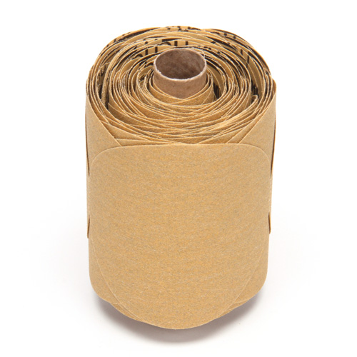 Rouleau de disques dor&eacute;s 216U Stikit, Oxyde d'aluminium, 5" la x 52' lo, Grain P100 Air Extreme Inc.