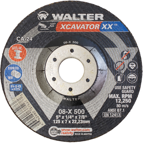 Meule Xcavator XX, 5" x 1/4", Arbre 7/8", C&eacute;ramique, Type 27 Air Extreme Inc.
