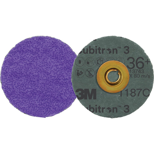 Disque en fibre Roloc Cubitron 3, 3" dia., Grain 36+, C&eacute;ramique Air Extreme Inc.