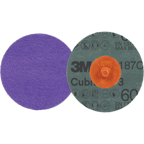Disque en fibre Roloc Cubitron 3, 2" dia., Grain 60+, C&eacute;ramique Air Extreme Inc.