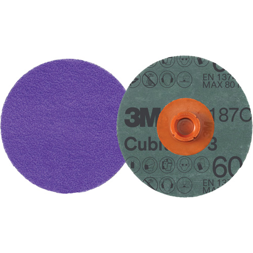 Disque en fibre Roloc Cubitron 3, 4" dia., Grain 60+, C&eacute;ramique Air Extreme Inc.