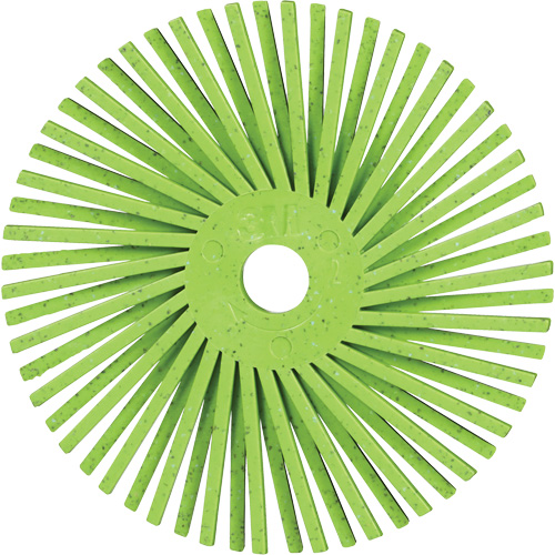 Brosse radiale en soies de pr&eacute;cision type A PN-RB Scotch-Brite , C&eacute;ramique, Grain 50+, 3" dia. Air Extreme Inc.