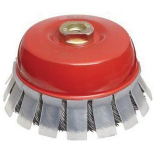 Brosse-boisseau &agrave; fils nou&eacute;s avec protecteur, 2-3/4" dia. x 5/8"-11 arbre Air Extreme Inc.