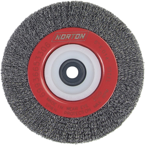 Roue d'&eacute;tabli sertie, 6" dia., Fils 0,014", Arbre 1/2"-2 Air Extreme Inc.